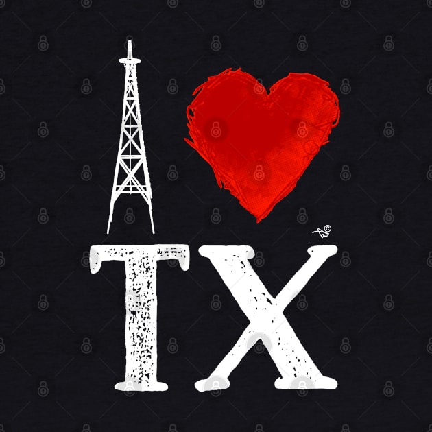 I Heart Texas (wht, remix) by Tai's Tees by TaizTeez